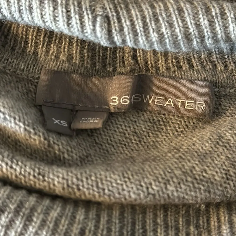 360 Sweater Women’s Grey Turtleneck Asymmetrical Sweater Gray Size XS - Image 6