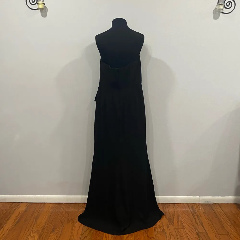 NWT - DRESS THE POPULATION - Kai Ruffle Soaring Slit Evening Gown - Image 8