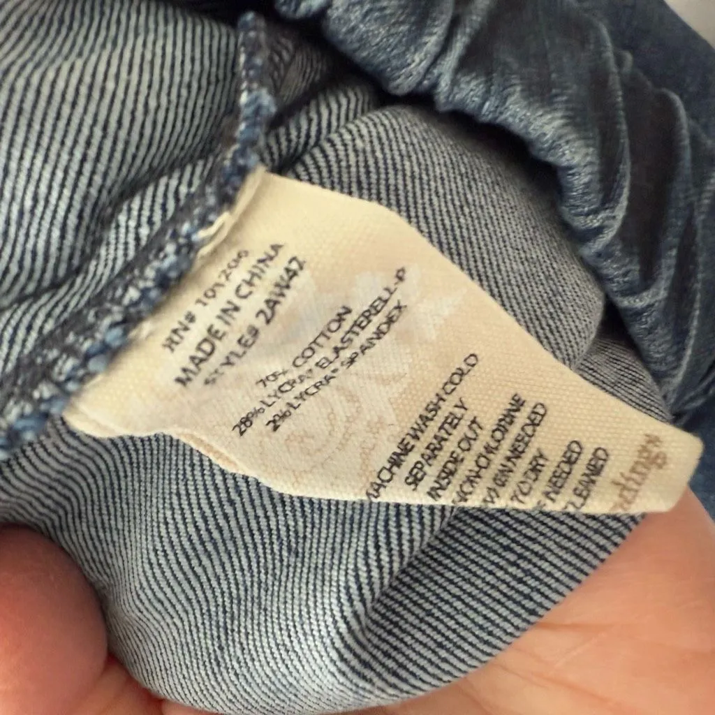 Soft Surroundings Women’s Small Blue Denim Pull on Pants Jeans - Image 6