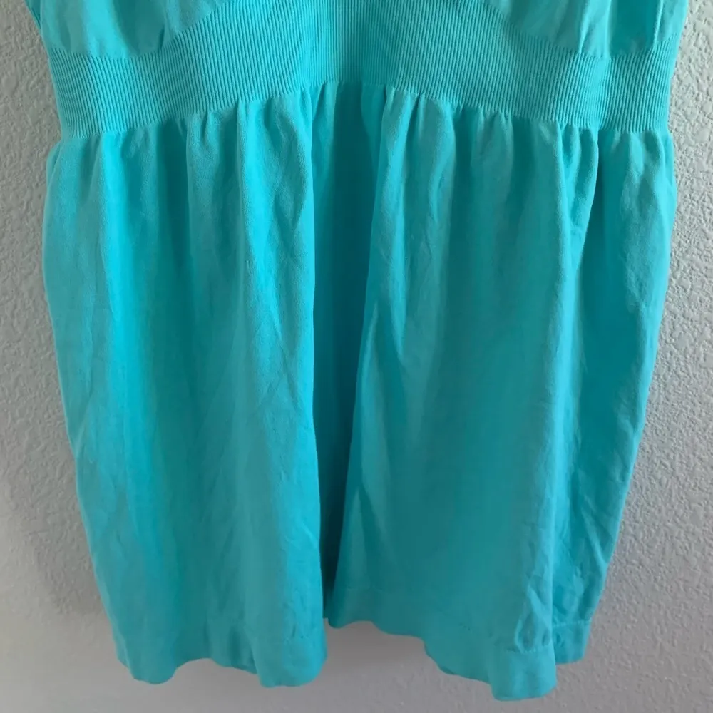 Athleta Blue Stretch Activewear Tank Tennis Golf Running Medium - Image 4