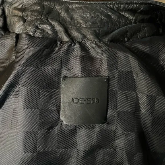 Joe’s Jeans Two-Tone‎ Motorcycle Leather Jacket size small - Image 9