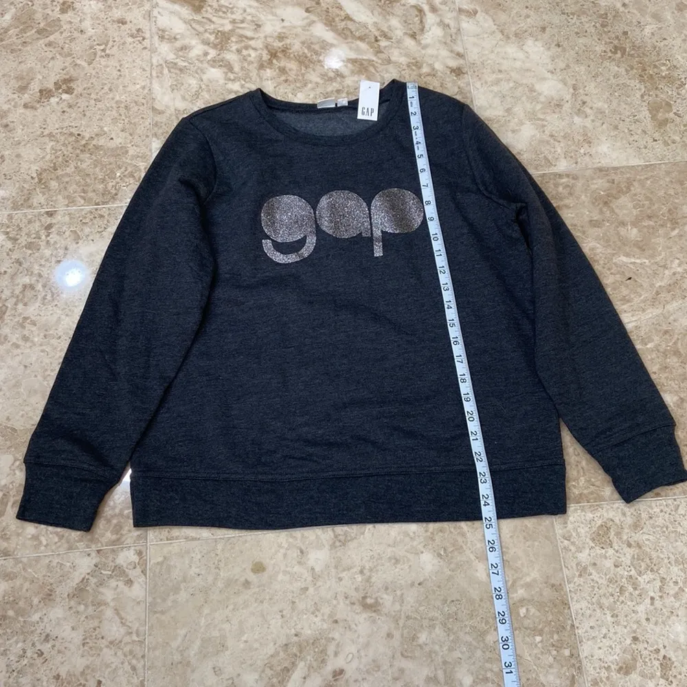 Dark Grey Glitter sweatshirt. Size Small. NWT - Image 2
