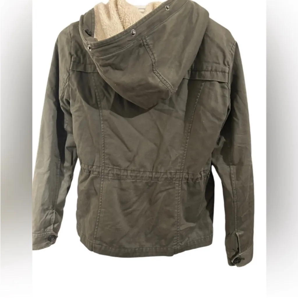 Vintage Abercrombie & Fitch Green
Utility Jacket 2 in 1 Vest Sherpa Lined - Image 3