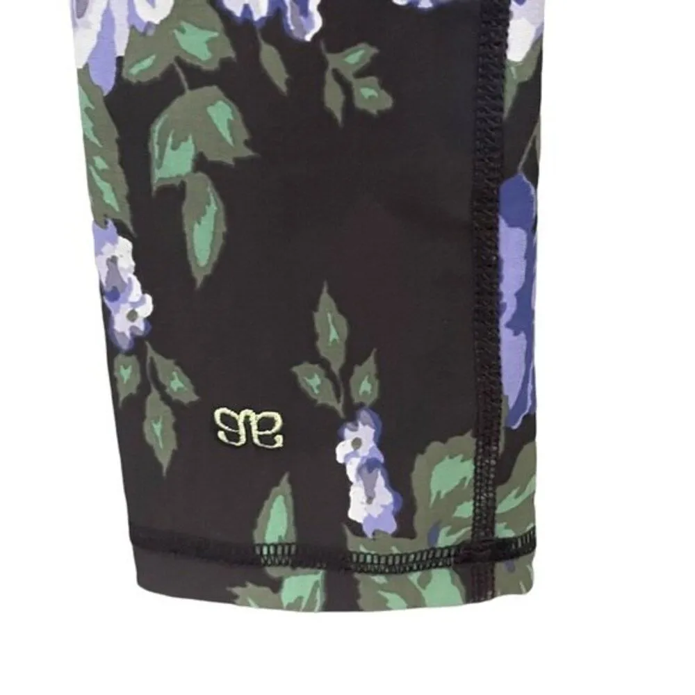 Albion Fit Antigua Floral Compression Leggings Cobalt Rose Floral Womens Size XS - Image 8