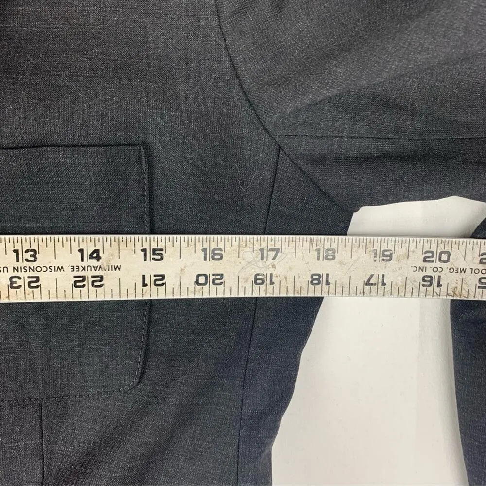 Talula women's 8 medium dark Charcoal Blazer revolve wool blend business - Image 9