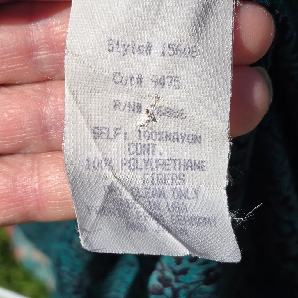 VTG Platinum by Dorothy Schoelen Blazer Fairy Whimsicle L Green Size L - Image 13