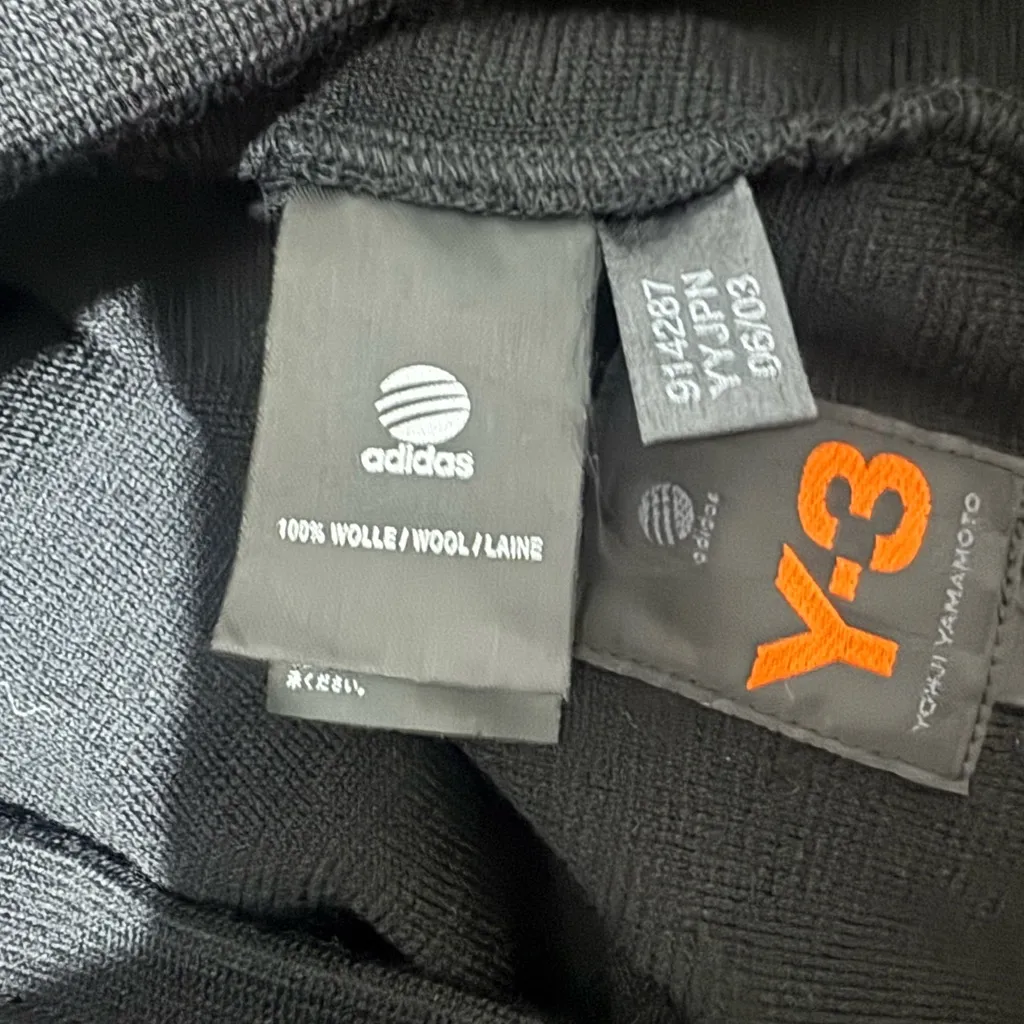 Adidas  Y-3 Black Wool Top - Image 2