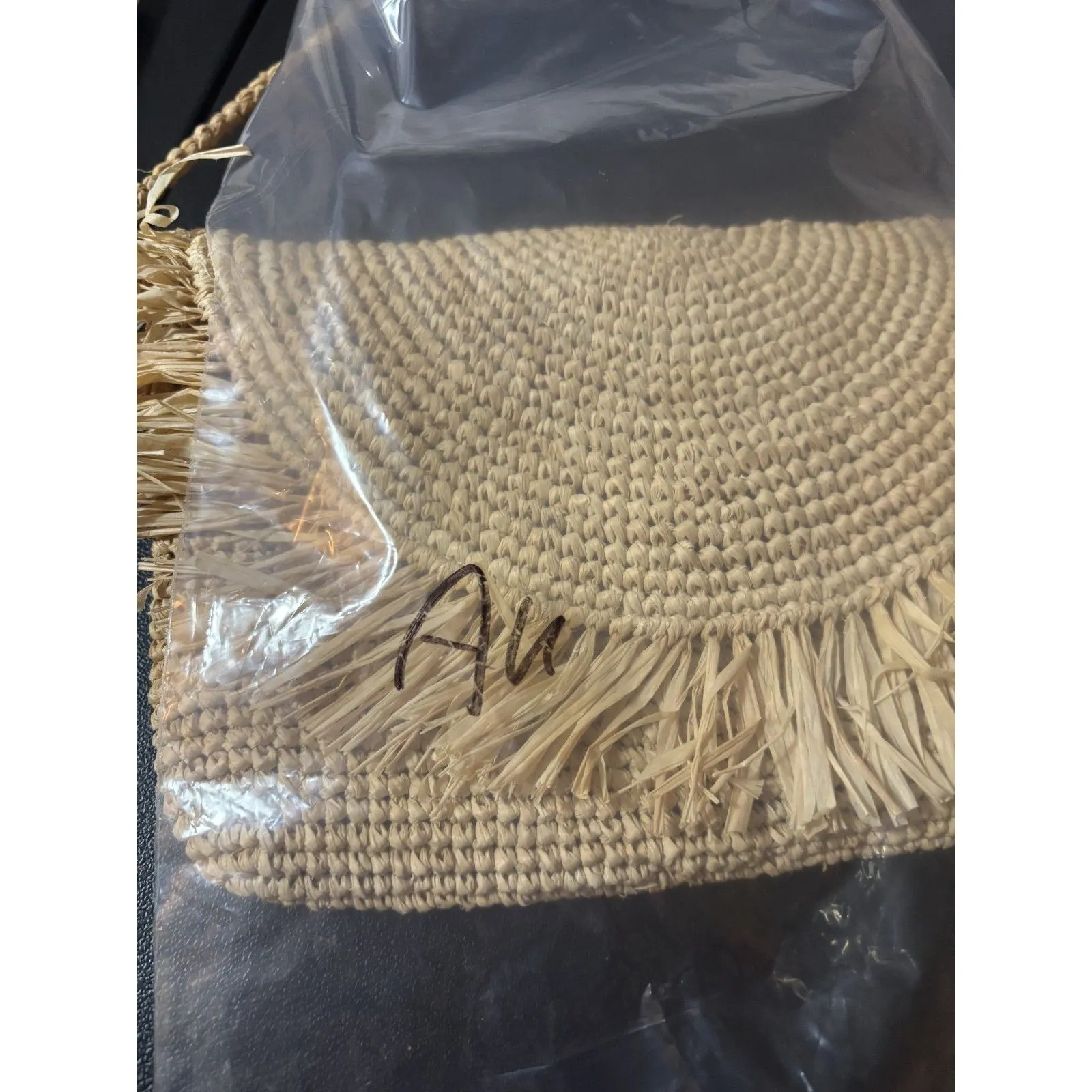 Mar Y Sol Lila Raffia Straw Bag Crossbody Purse Natural Handmade Boho Coastal - Image 13