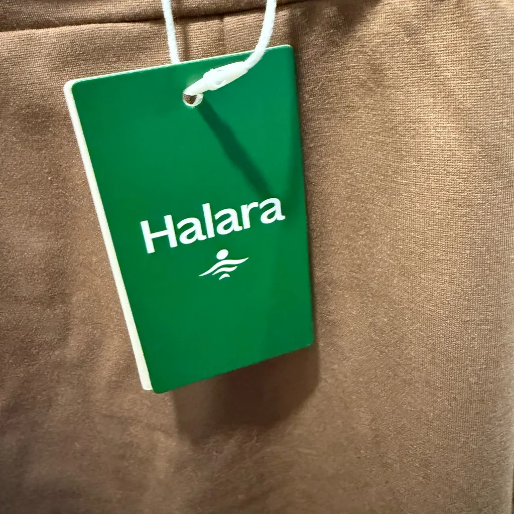 NWT HALARA Brown Sleeveless V-Neck Dress. Jumper style. Size M. 4 way stretch - Image 5