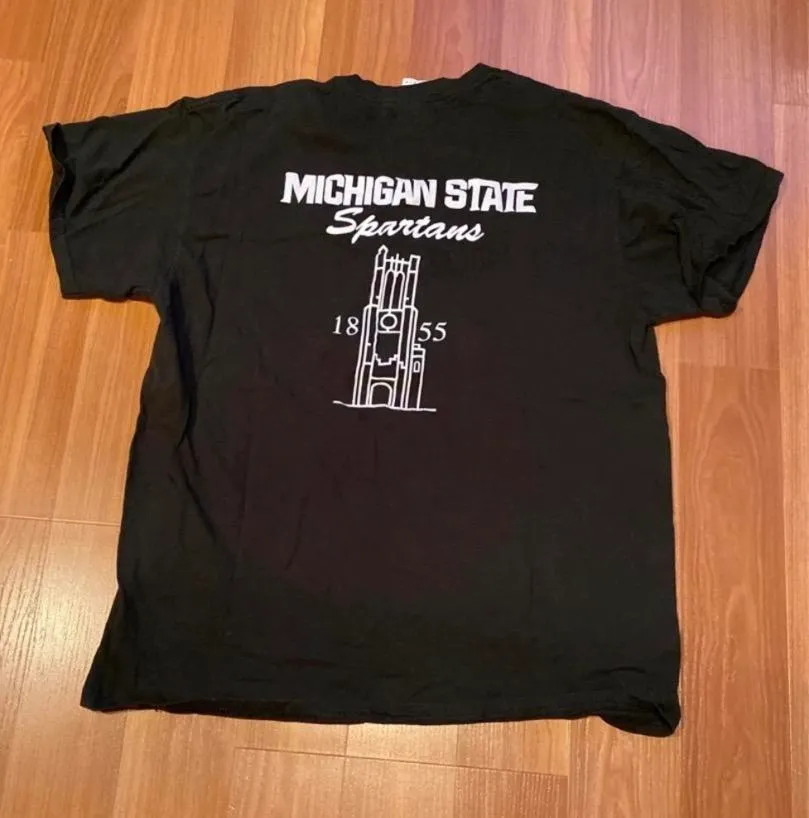 Michigan State TShirt Green Size L - Image 2