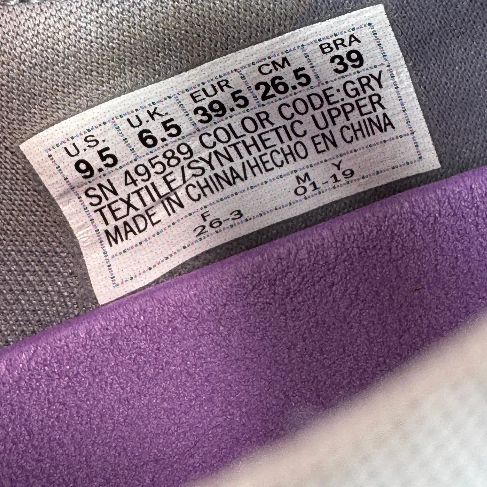 Skechers Relaxed Fit Reggae Fest Slip On Shoes Grey Womens Size 9.5 - Image 11