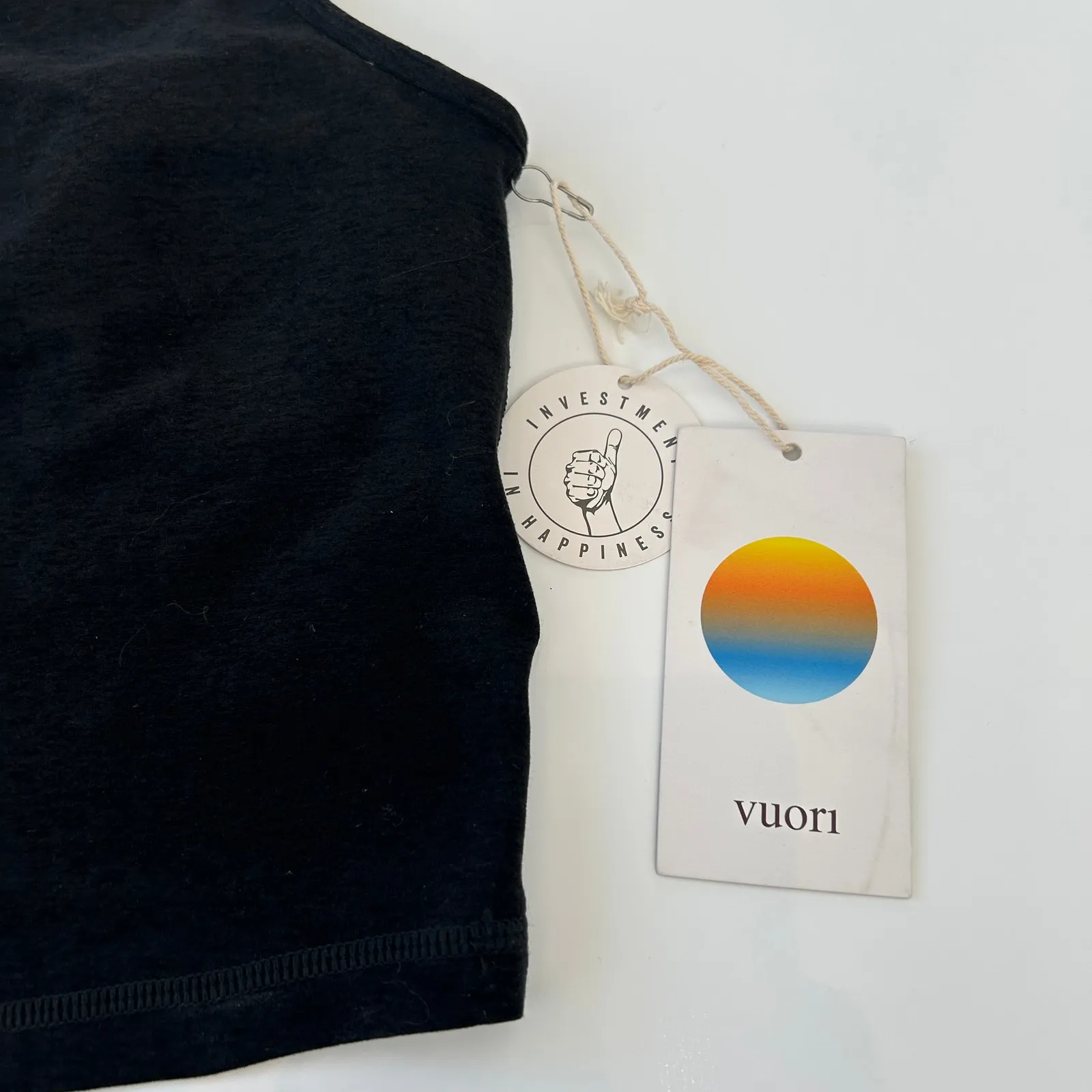 NWT Vuori Elevation Plyo Tank - Black Heather - Size Small - Image 3