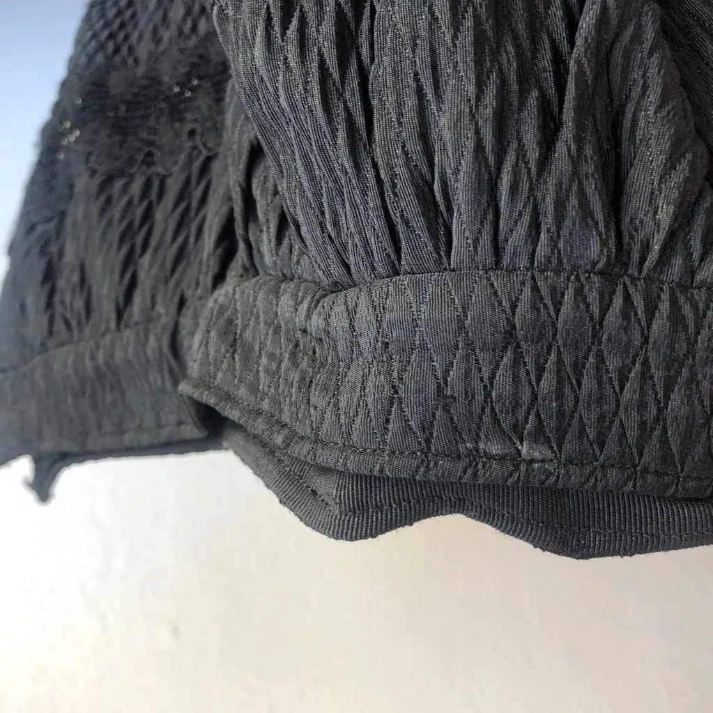 Vintage Skirt Prentice Zipper Black Made in Italy Goth whimsygoth 40s witchy Size XS - Image 7