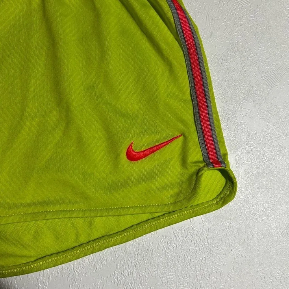 NIKE womens dri fit training running athletic shorts avocado green size xs - Image 4