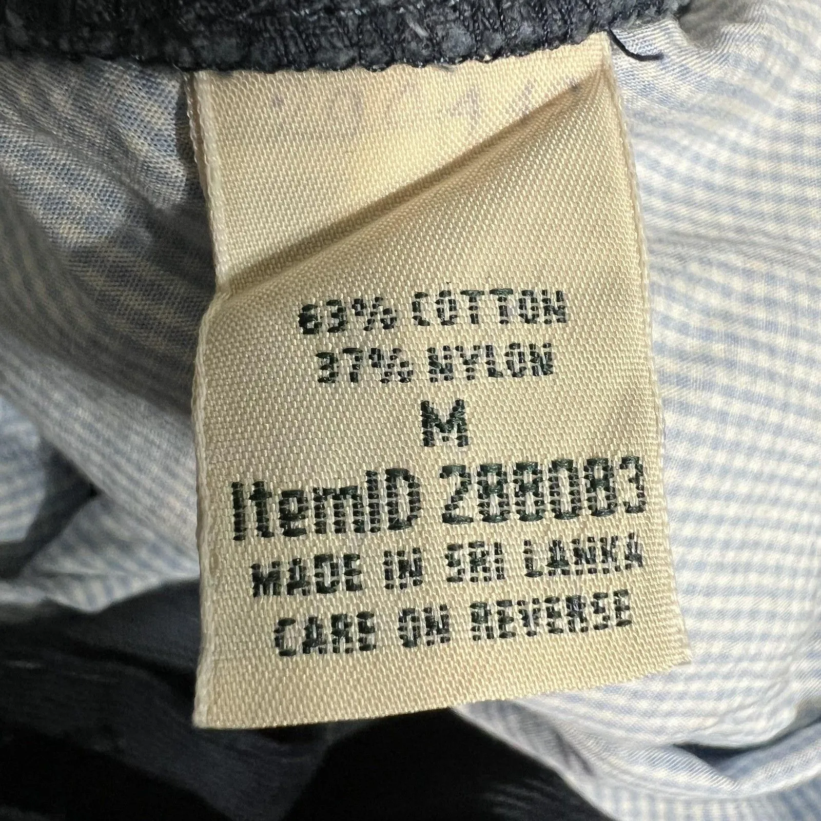 LL Bean Pants Womens Medium Classic Fit Corduroy Cargo Work Outdoor Zip Pockets Blue - Image 5