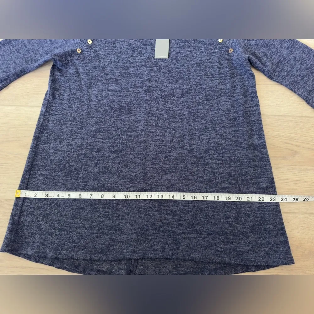 COIN 1804 ( Los Angeles) Women's Blue Long Sleeve Top Size L - Image 4