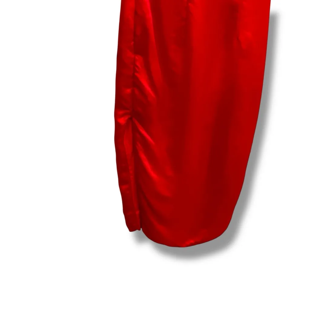 Tailor Made Traditional Chinese Qipao Goldneedle Sz 34 Embroidered Ethnic Red - Image 5