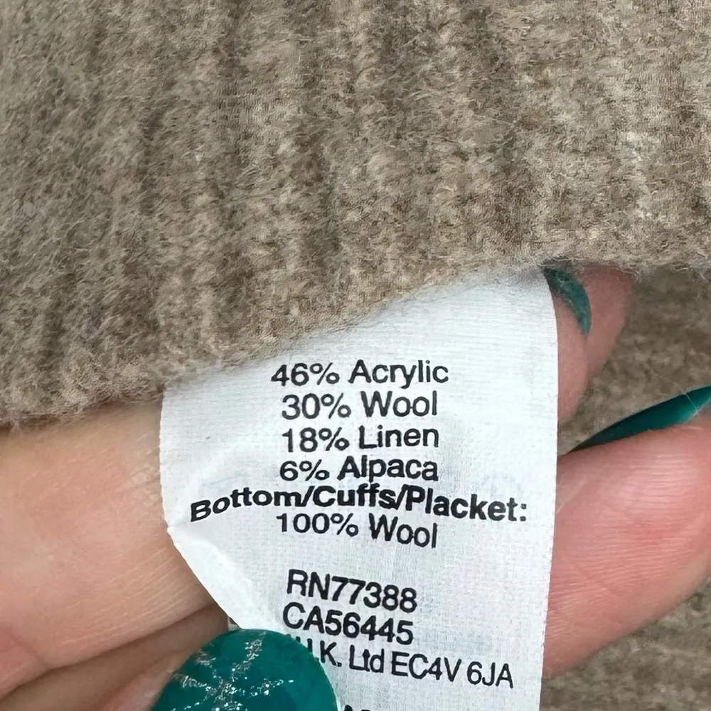 Madewell Contrast Knit Yarn Mix Cardigan Sweater Sz XS Wool Linen Alpaca - Image 12