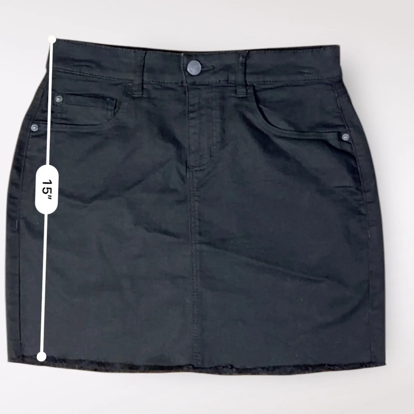 Garage Black Casual‎ Mini Skirt Womens Size M Grunge Minimalist - Image 3