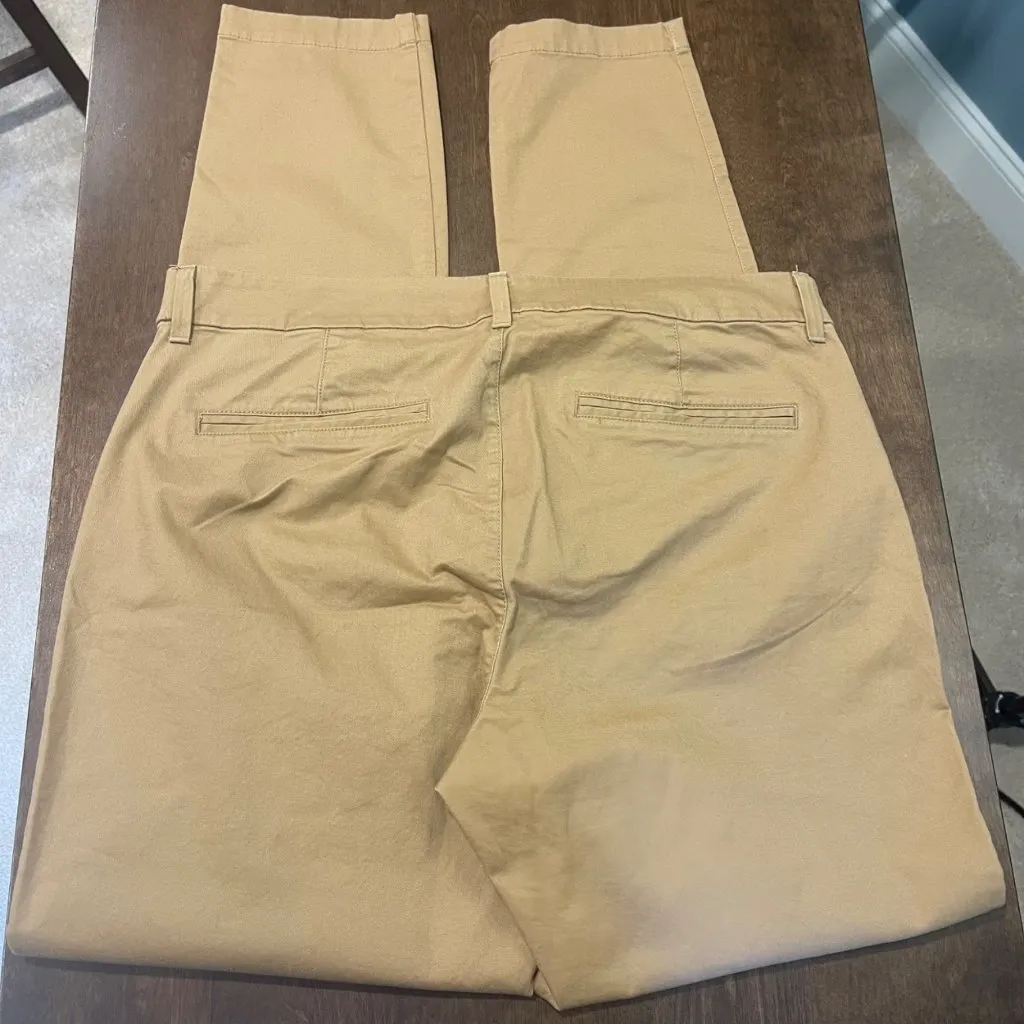Old Navy Skinny Pants Women's Size 14 TALL Khaki Chinos Cotton Stretch Workwear - Image 10