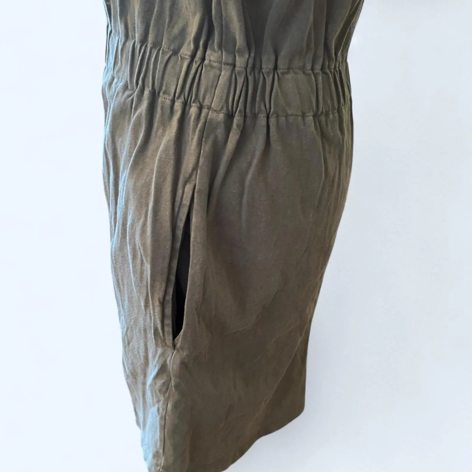 Z Supply Women's Grey and Green Dress - Image 8