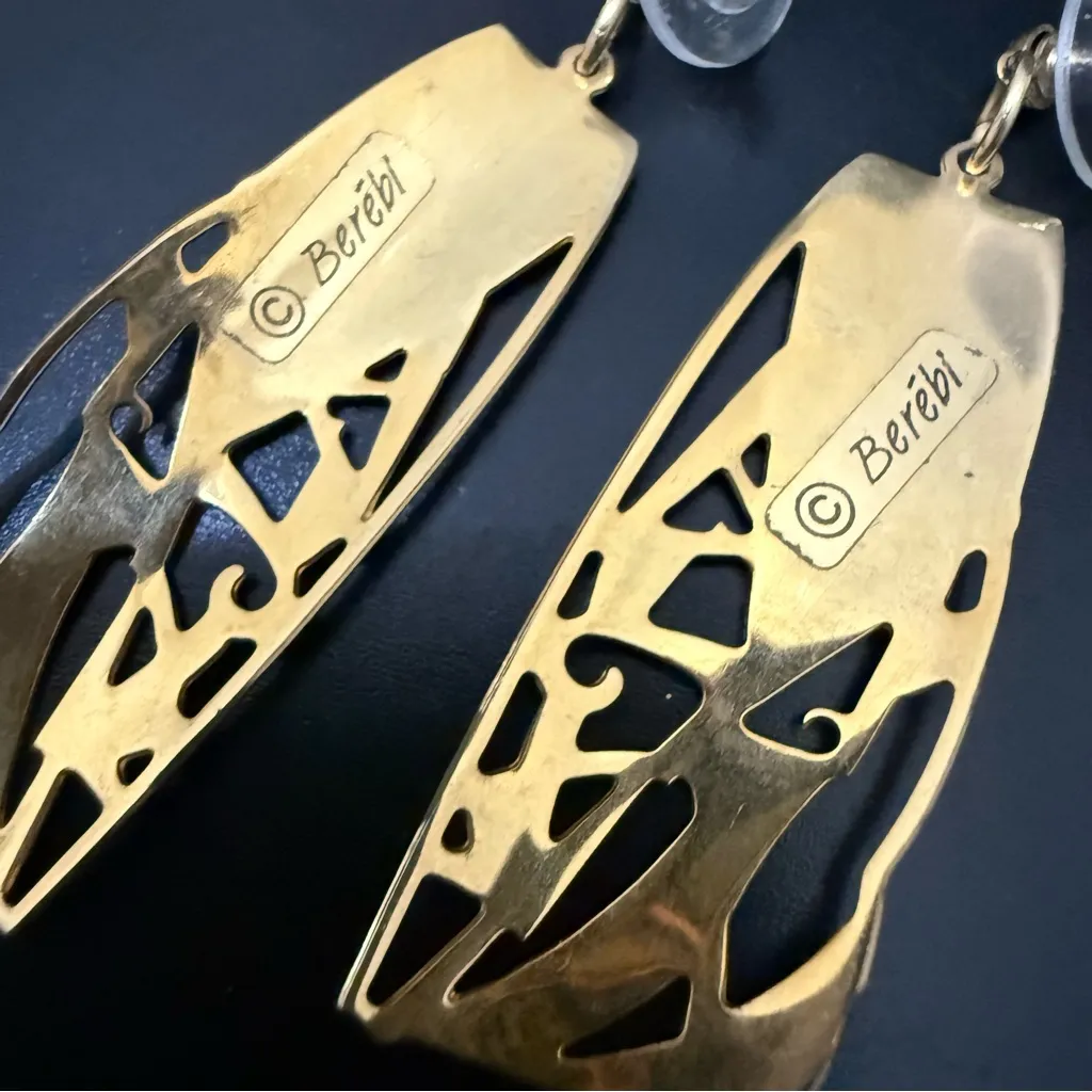 Vintage EDGAR BEREBI Art Nouveau Pink Enamel Gold - Image 12