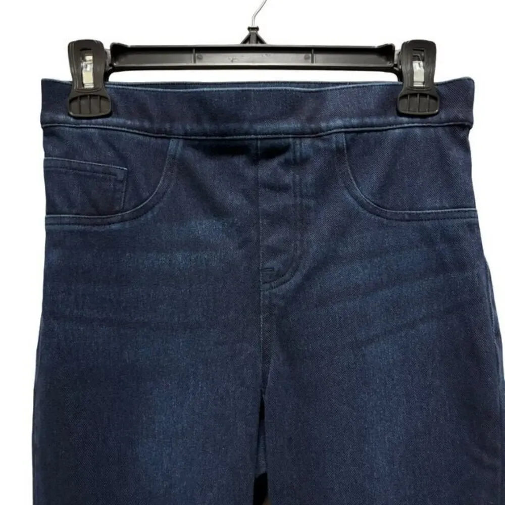 Womens Jean-ish Ankle High-Rise Leggings Blue Denim Size S/P - Image 6