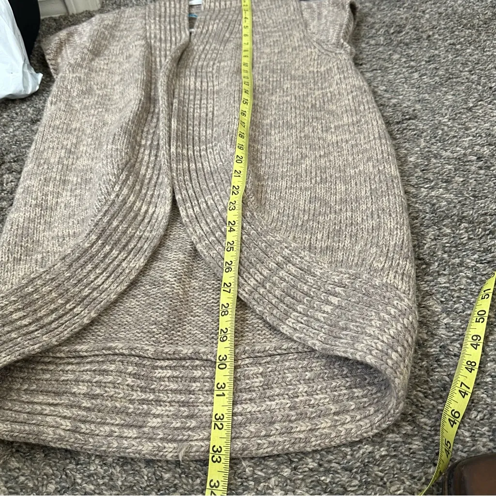 Alice + Olivia Chunky Knit Merino Wool Cardigan Shrug - Image 8