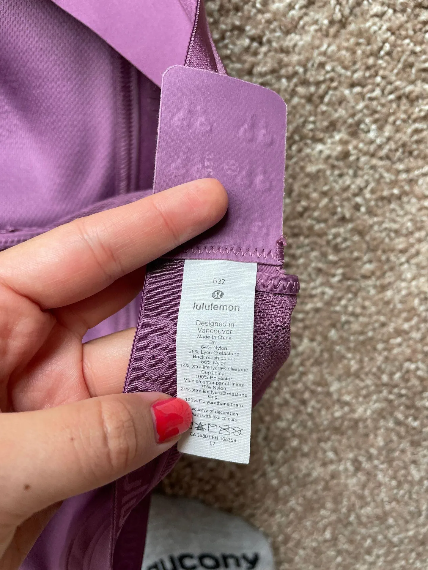 Purple Sports Bra - Image 3