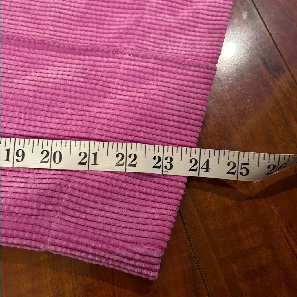 Urban Outfitters Drapey Corduroy Wide Leg Cropped Cargo Pants Lilac XS 90s Y2K - Image 15