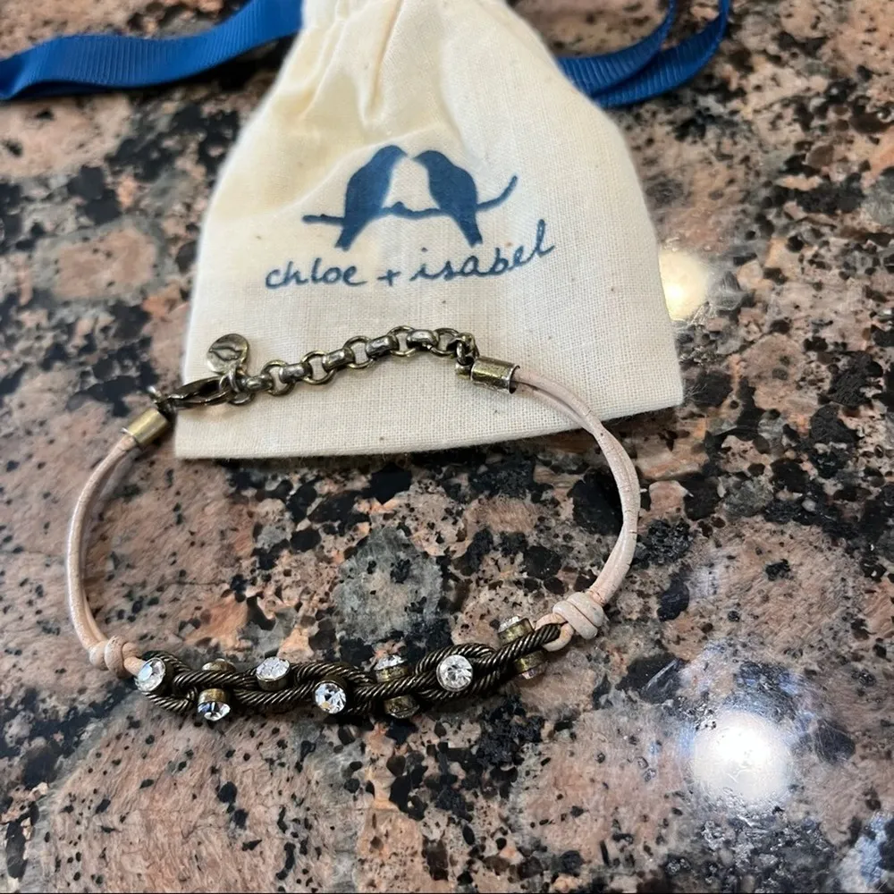 Chloe + Isabel  Leather Gem Bracelet - Image 4
