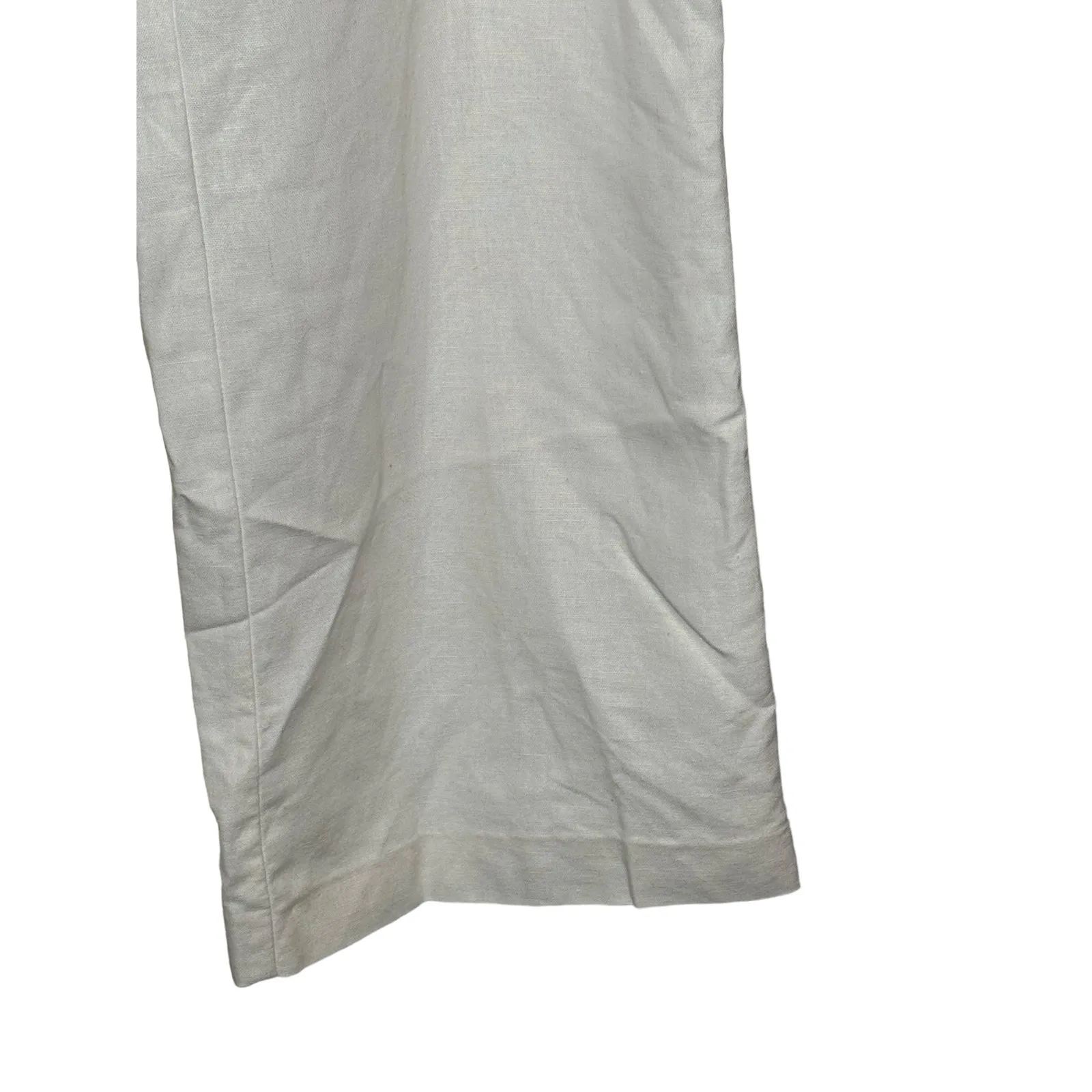 Liz Claiborne Women Dress‎ Pants Sloane Lined Straight Leg Mid-Rise White Sz.12R - Image 2
