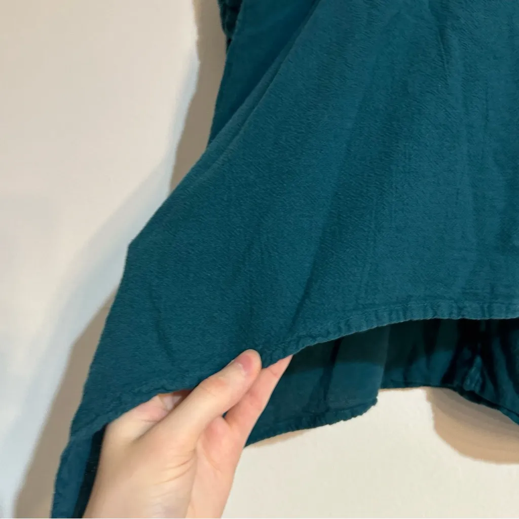 Oh My Gauze! Arty Cotton Gauze Blouse in Pine Size 3 XXL Lagenlook Flowy Casual Green - Image 6