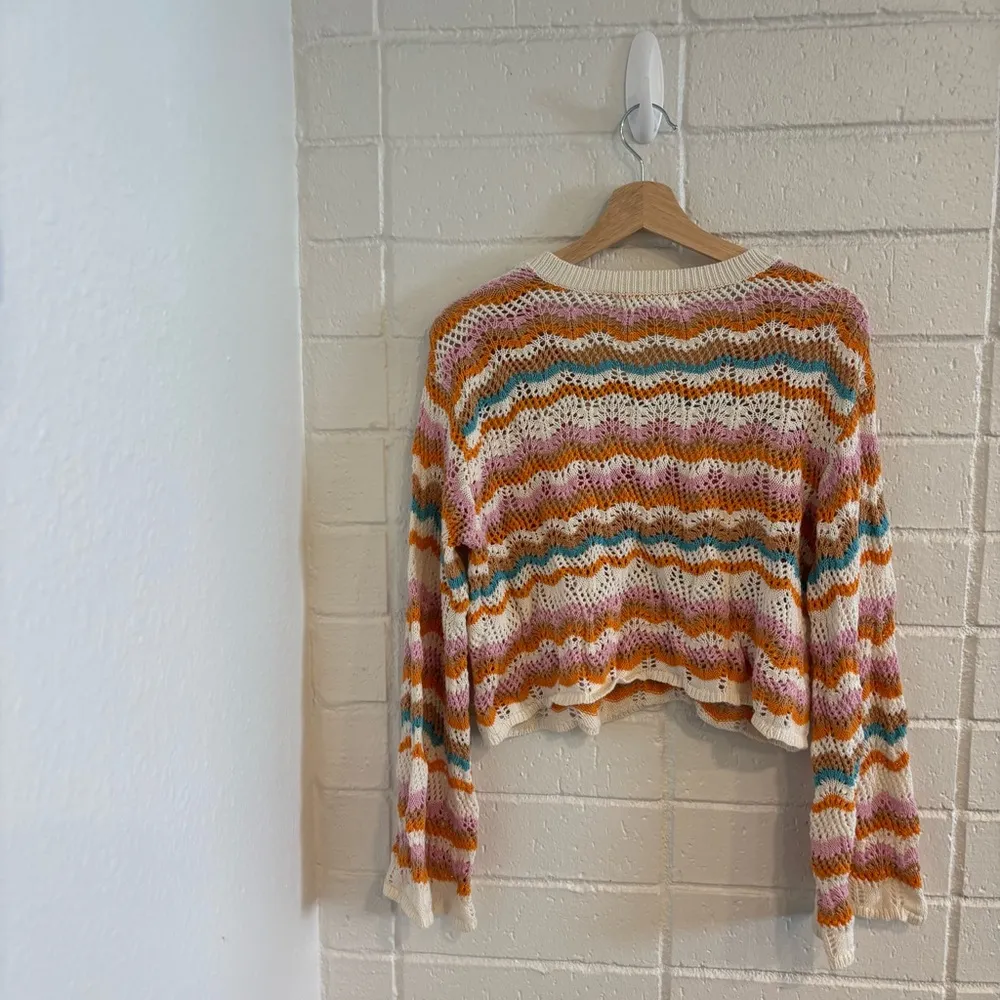 L Space sun ray sweater in daybreak stripe - Image 5