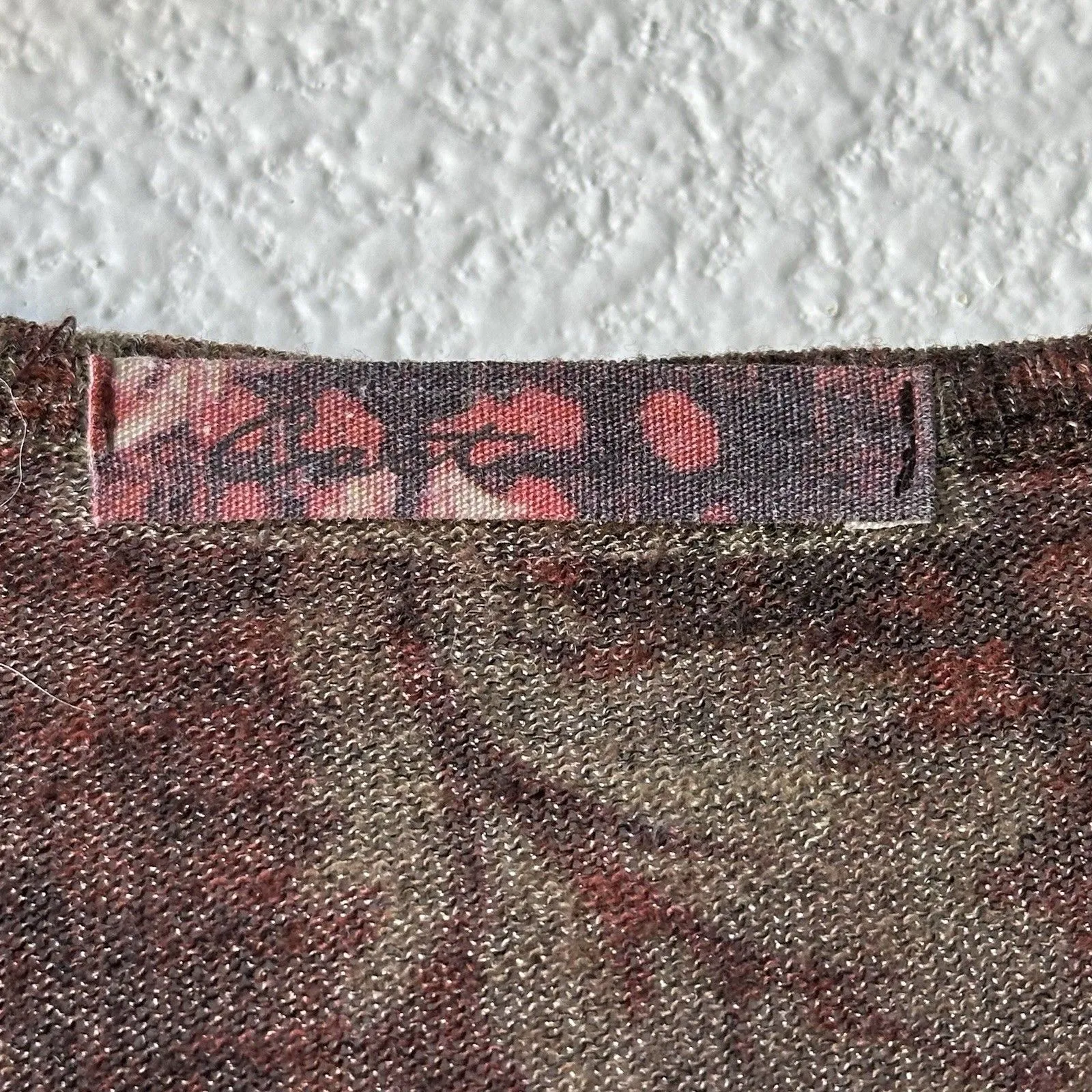 Cactus Boho Women’s Tunic Shirt Scoop Neck Top Flared Hem Long Sleeve Brown Size M - Image 7