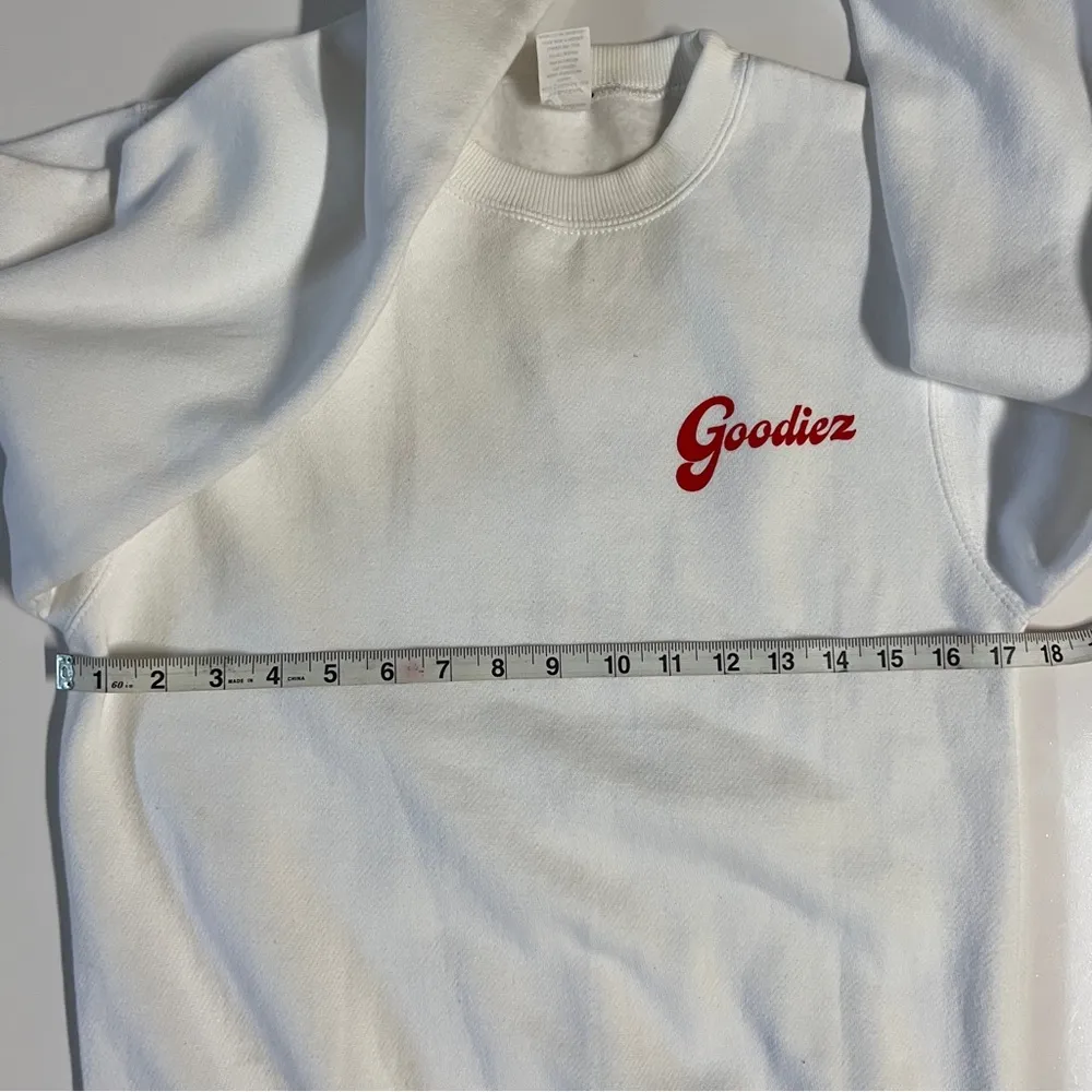 Goodiez Self Love Is The Best Love Sweatshirt & Joggers in White & Red Size XS - Image 15