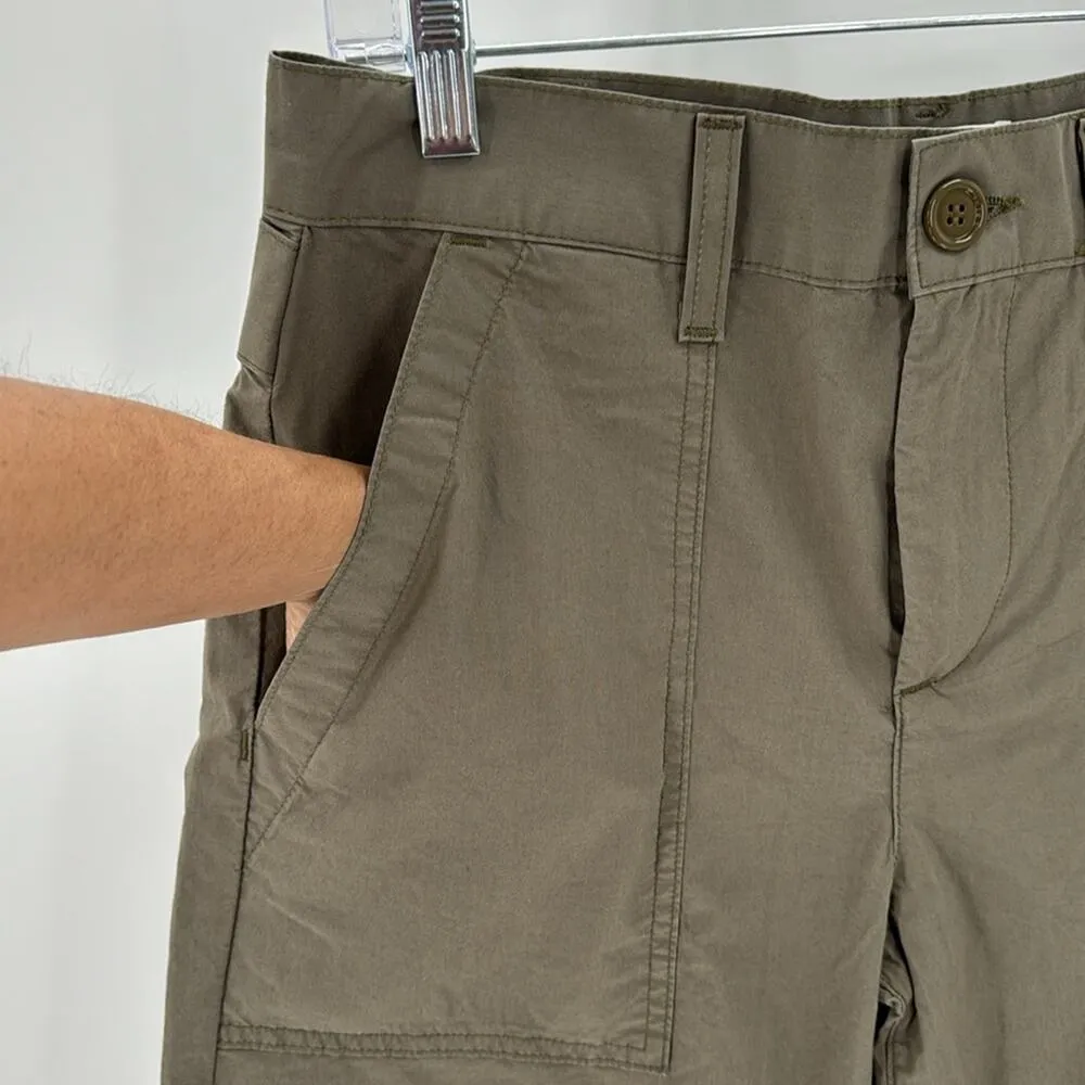 AGOLDE Daria utility green pant artsy  wide leg cropped hi waisted size 26 - Image 6