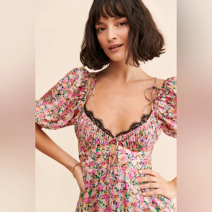 For love & lemons Isadora floral Midi Dress - Image 4