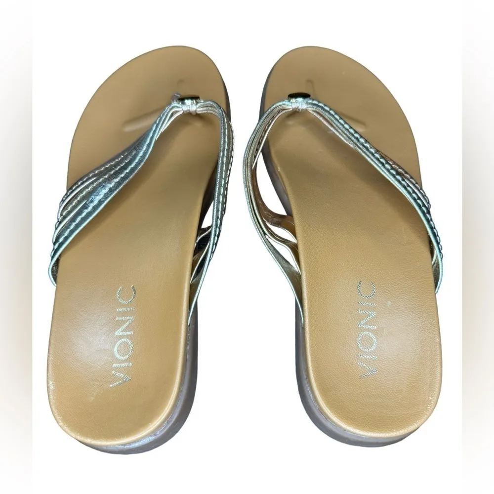 Vionic Palm Catalina Mixed Metallic Sandal size 7 Tan - Image 8