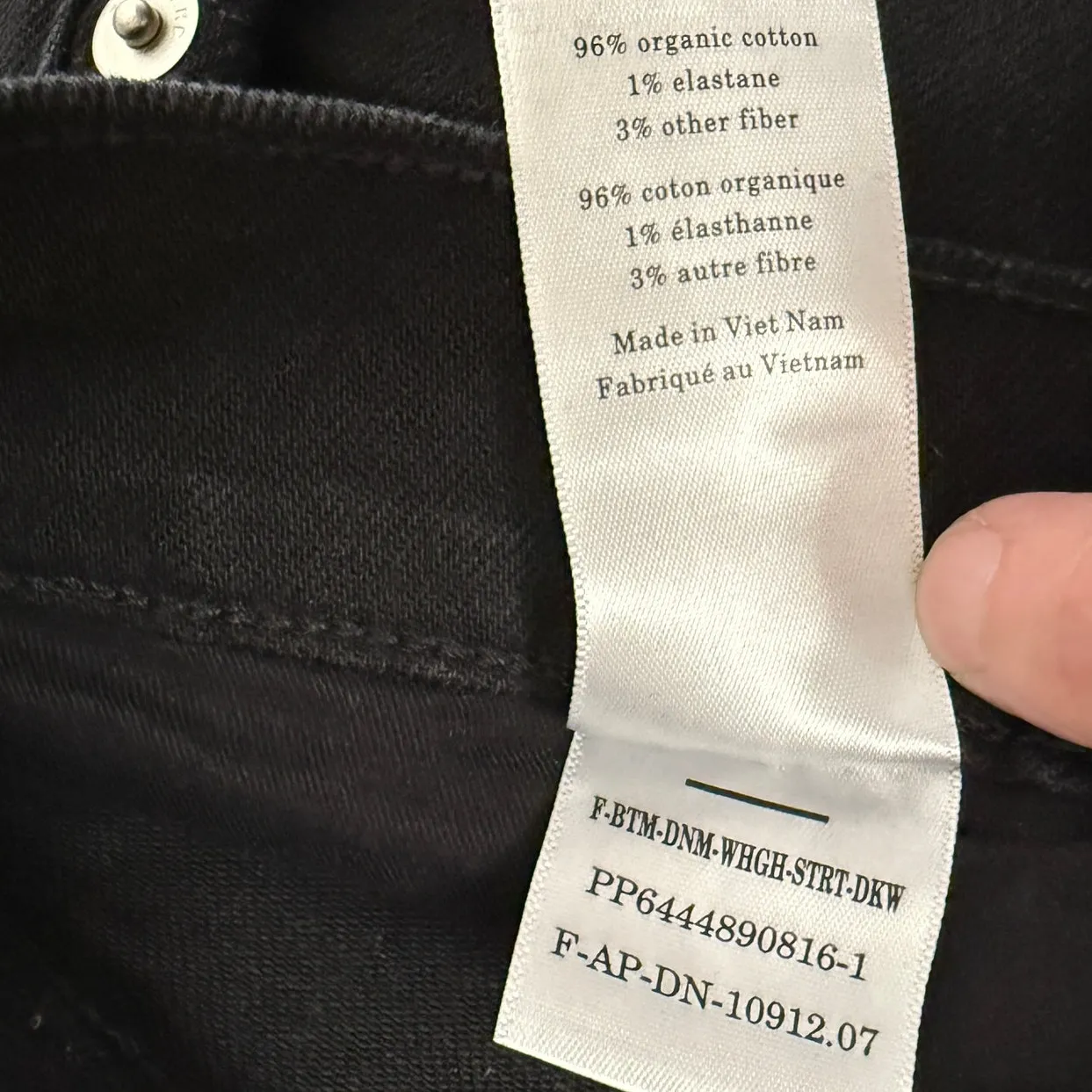 NWT Everlane Sz 29 The Way High Straight Jean in Coal Black Organic Cotton - Image 11