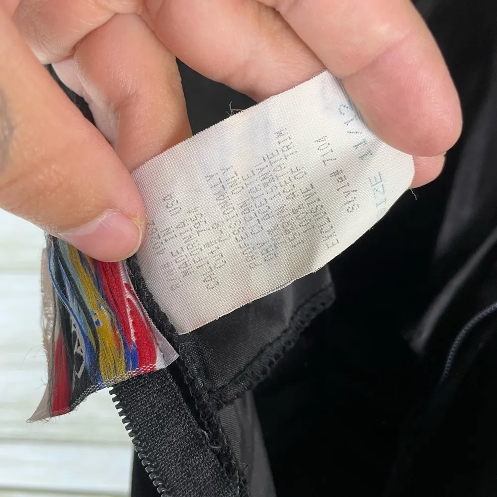 Vintage Black Velvet Puff Sleeve Old Money Style Cocktail Dress - Image 5