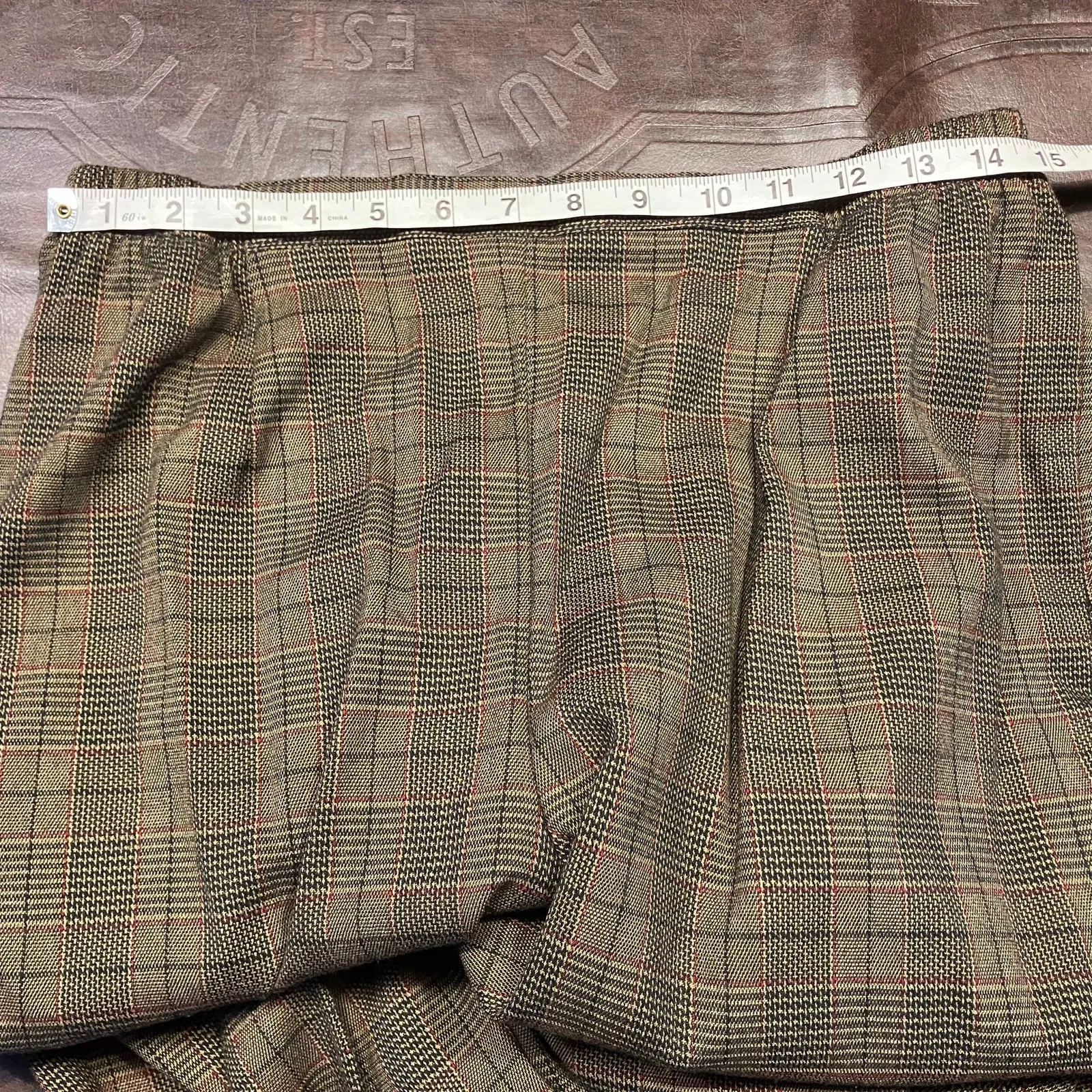 Koret Embellished Red Sweater Vest + Embroidered Blouse + Plaid Pants 18/12 Set - Image 15