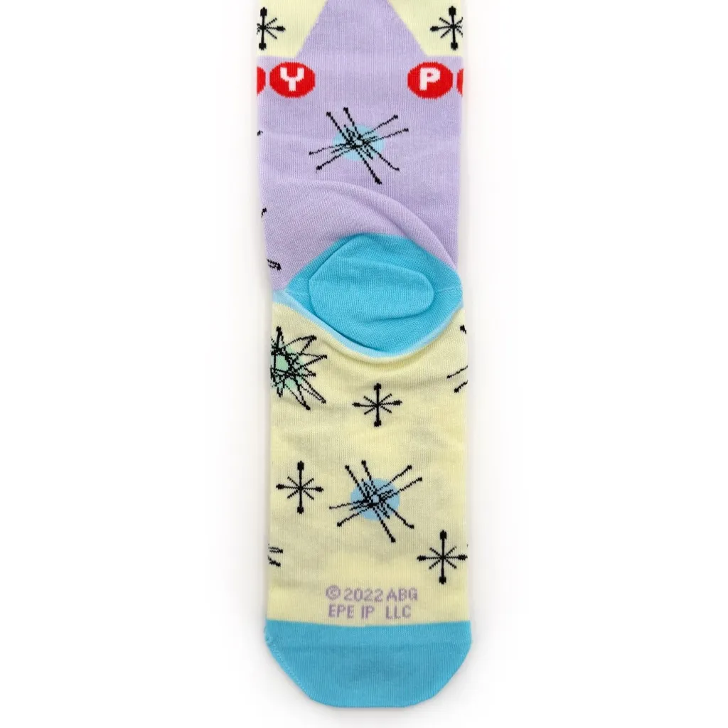 Odd Sox Elvis Presley Crew Socks Mens Womens Music Fun Mod Gift Pastel Las Vegas Purple - Image 5