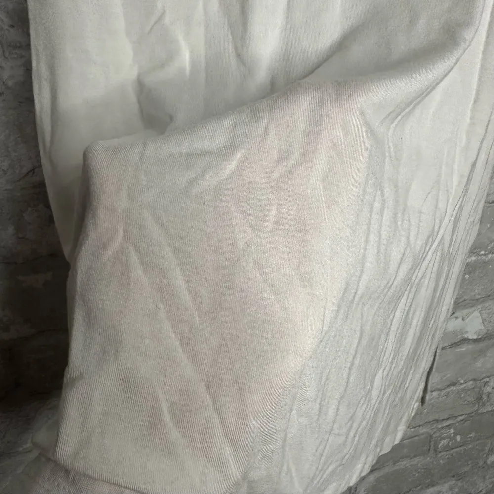 Adrienne Vittadini White Fitted Muscle Tee Size Large *Used - Image 7