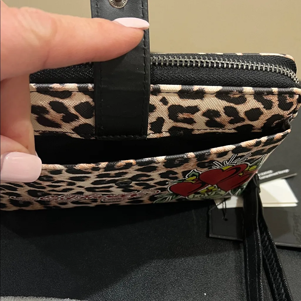 Ed Hardy  | Leopard Print Wallet/Wristlet - Image 10
