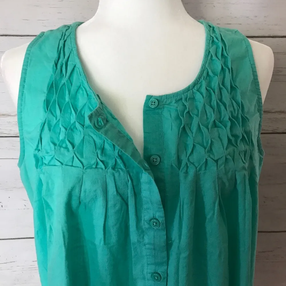 J Crew sleeveless button-up - Image 5