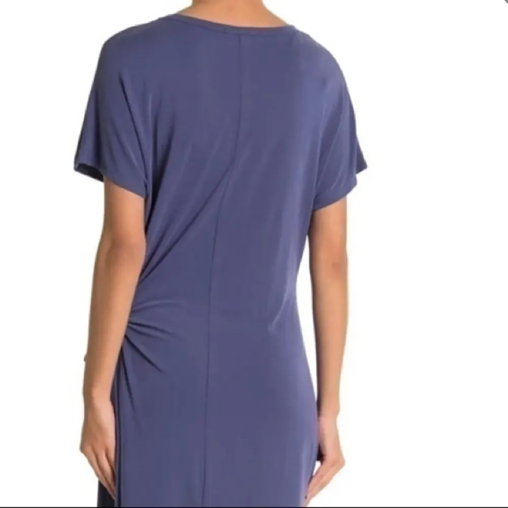 Jersey Knit Wrap Dress Blue Size undefined - Image 2