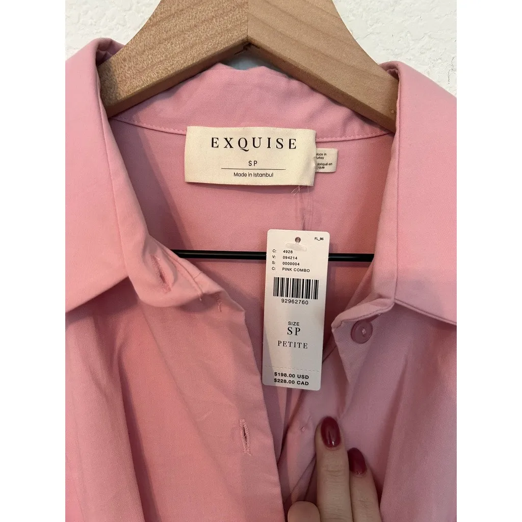 NWT The Tobie Shirt Dress by Exquise Anthropologie Pink Size undefined - Image 6