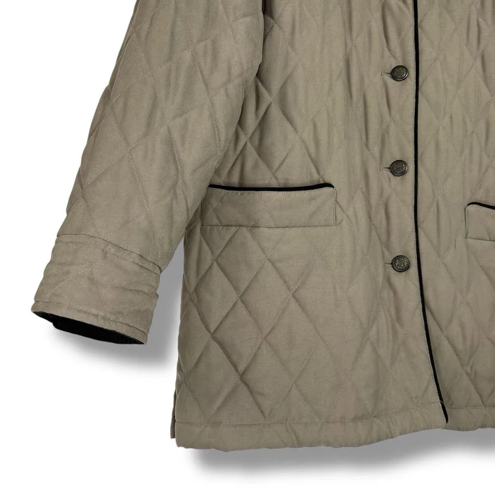 Bromley Sport Jacket MP Quilted Thermolite Light‎ Puffer Velvet Trim Chore Coat Size undefined - Image 3