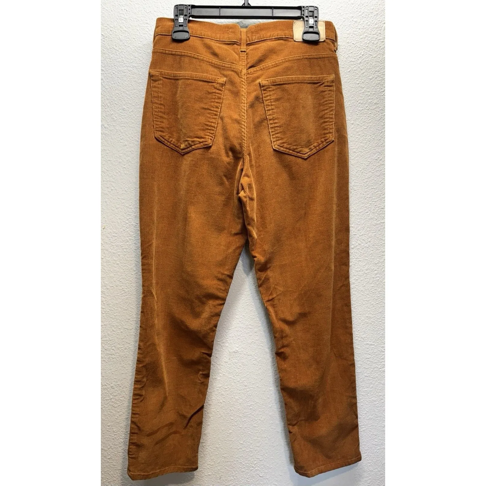 Everlane Tan Brown Baby Cord Cheeky Corduroy High Waist Straight Leg Pants Sz 29 - Image 10